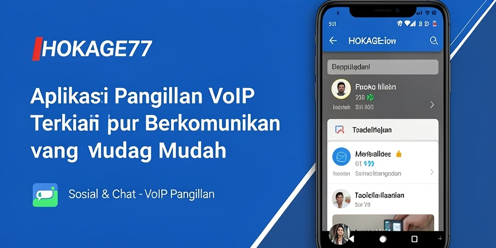 Antarmuka HOKAGE77 yang ramah pengguna untuk panggilan VoIP.