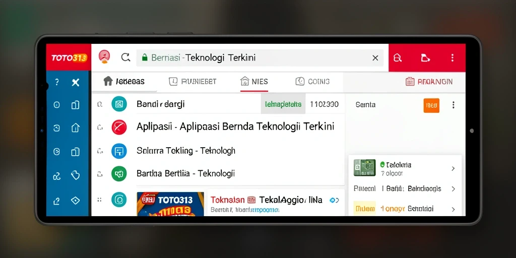 Antarmuka aplikasi TOTO313 yang informatif dan menarik.