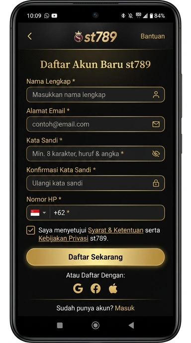 Cara Mudah Membuat Akun st789 di Android